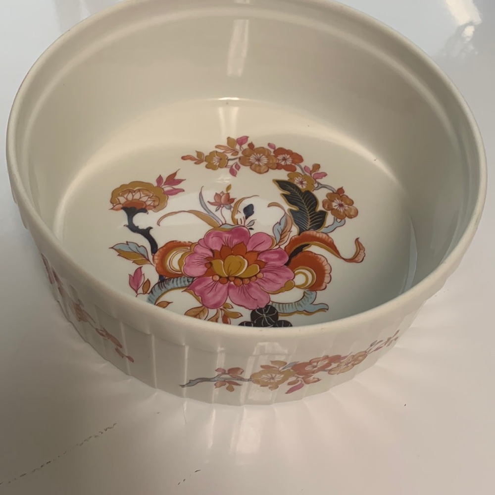 Vintage Floral Deep Bakeware Dish